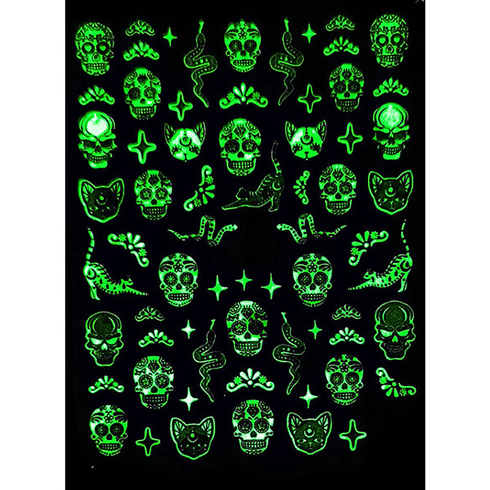 Nail Sticker - Glow in the Dark Halloween