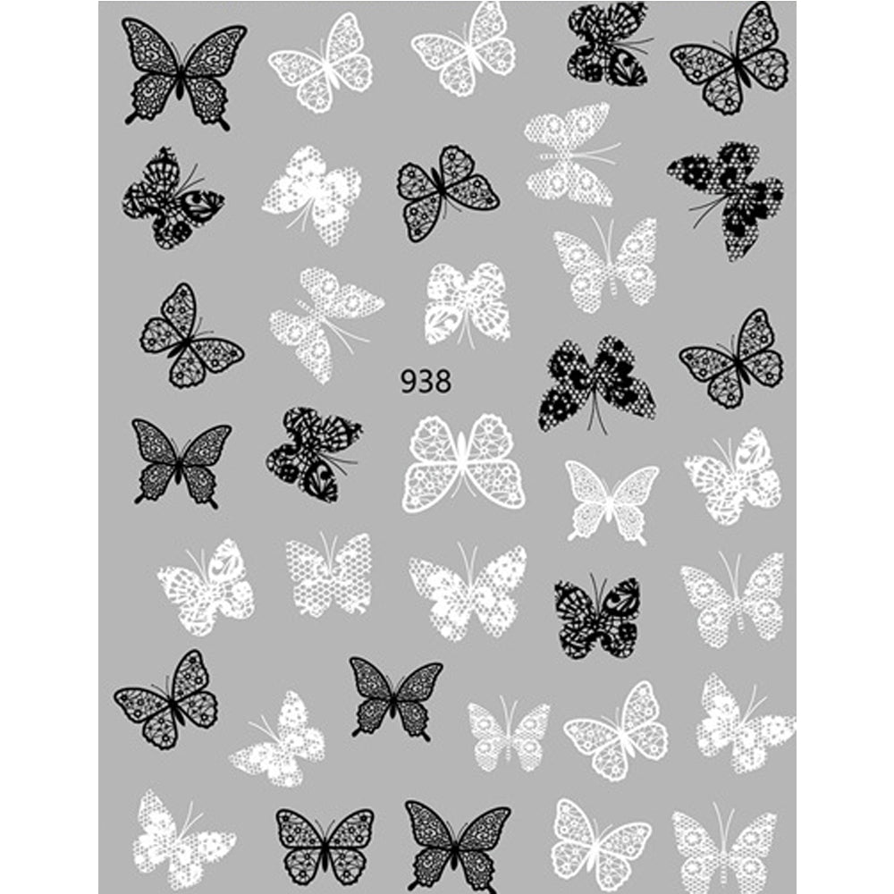 Nail Stickers - Leopard Butterfly