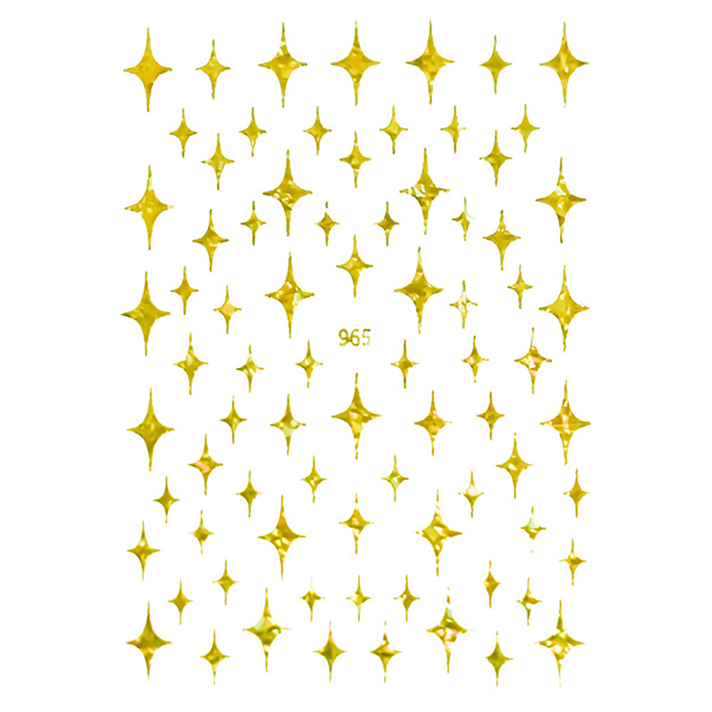 Nail Stickers - Four-pointed Star