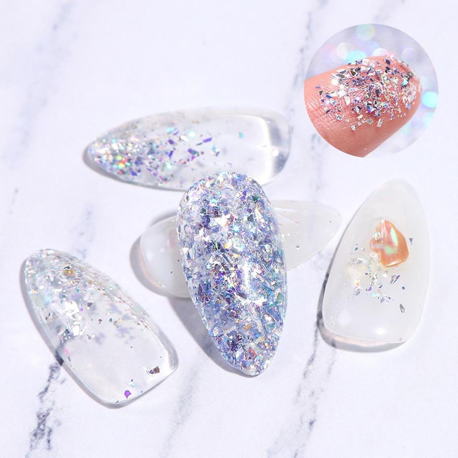 Shiny Nail Glitters Sequins 6 Colors/Set VN152117