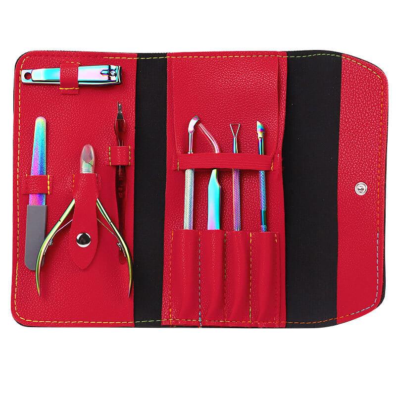 Rainbow Color Manicure 8pcs/Kit with Storage Bag VN152384