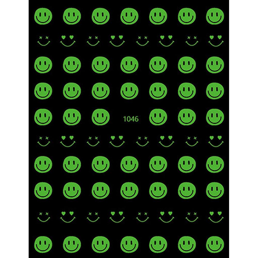 Nail Stickers - Glow in the Dark Star Heart