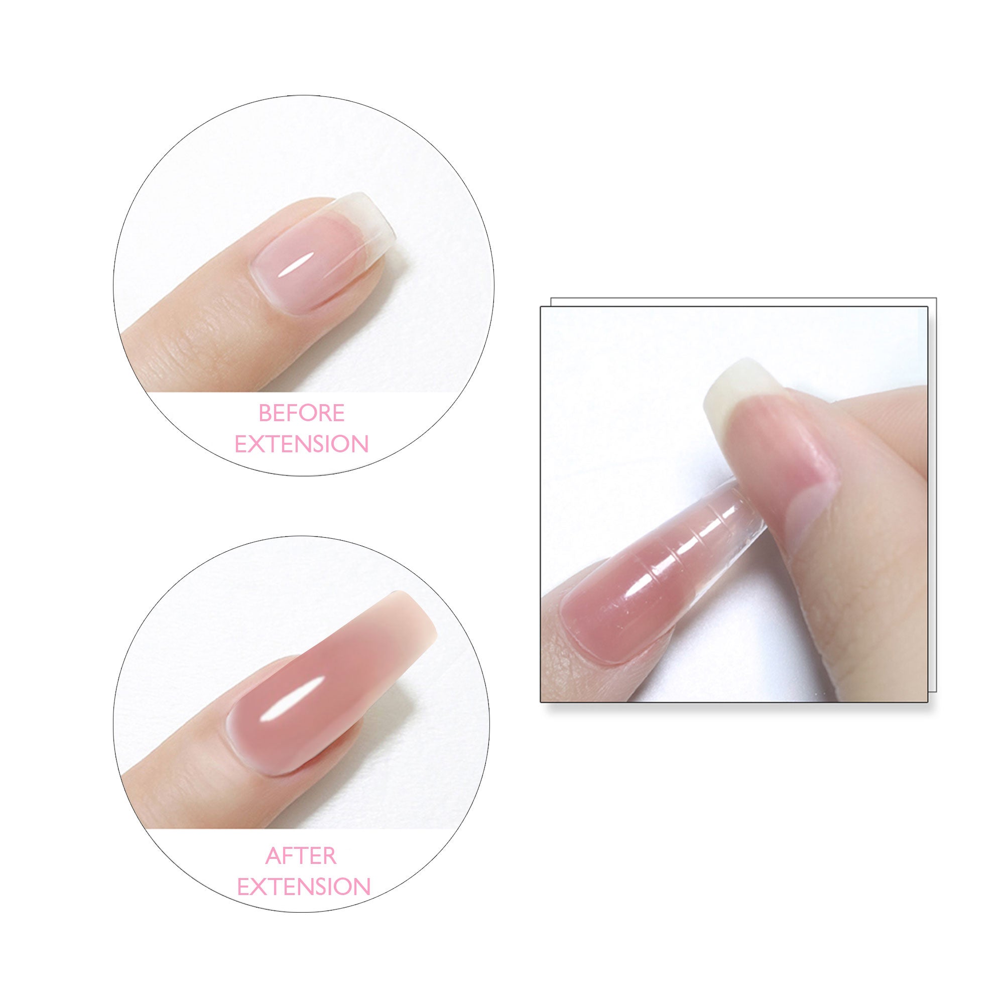 Quick Nail Extension Forms (120 Pcs/ Box)