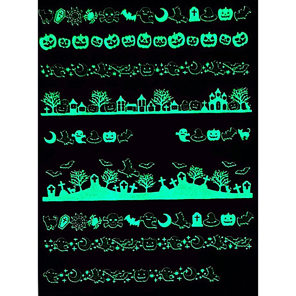 Nail Sticker - Glow in the Dark Halloween