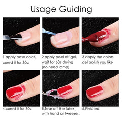 VARNAIL Nail Latex Tape Form Peel Off Liquid Cuticle Guard 15ml