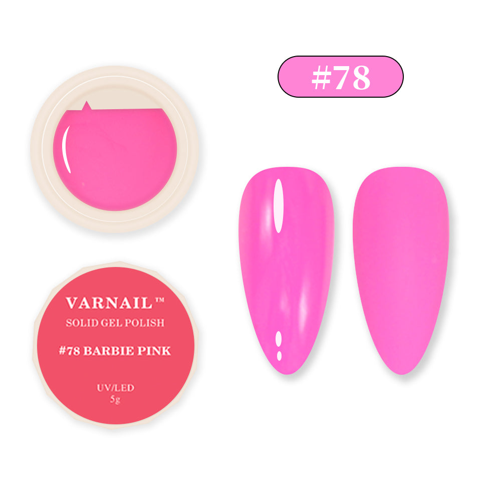 Solid Gel Polish - #78 BARBIE PINK