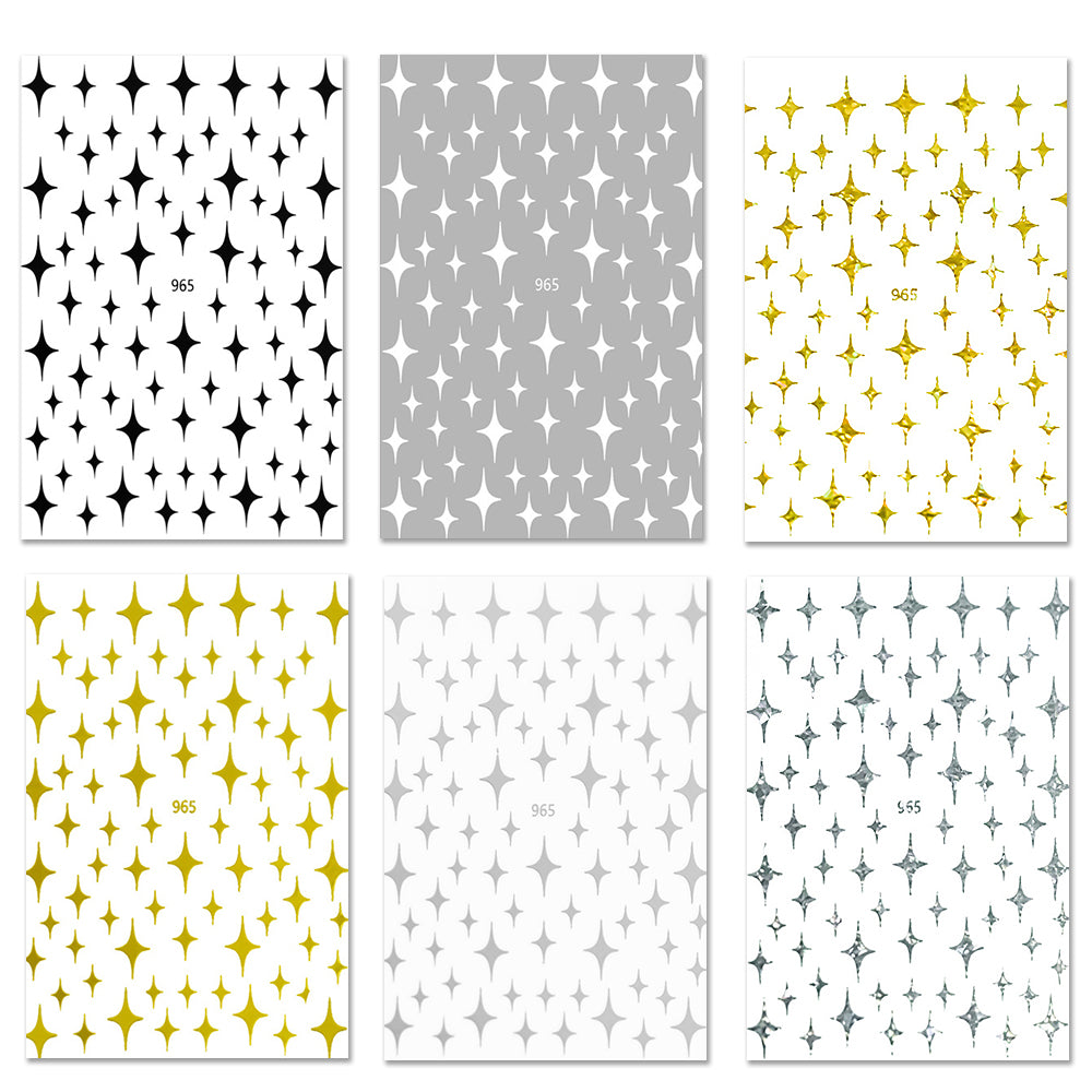 Nail Stickers - Four-pointed Star