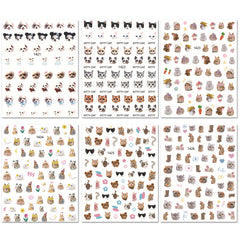 Nail Stickers - Cat & Rabbits