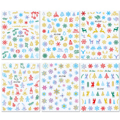 Nail Stickers - Colorful Christmas