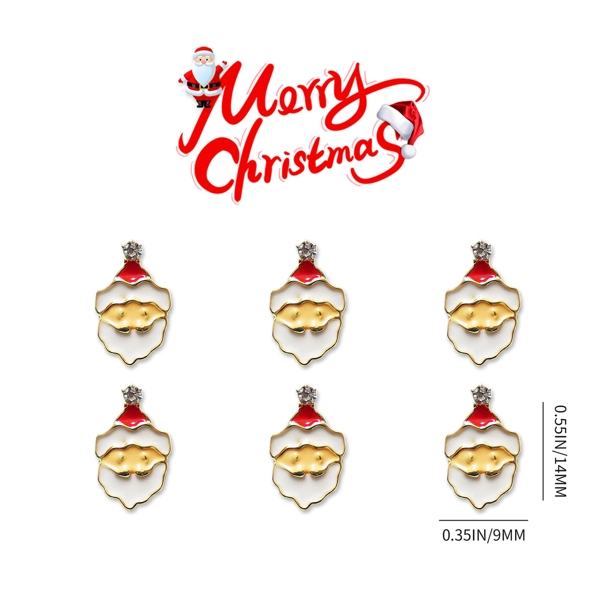 Nail Charms - Christmas Santa