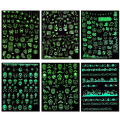Nail Sticker - Glow in the Dark Halloween