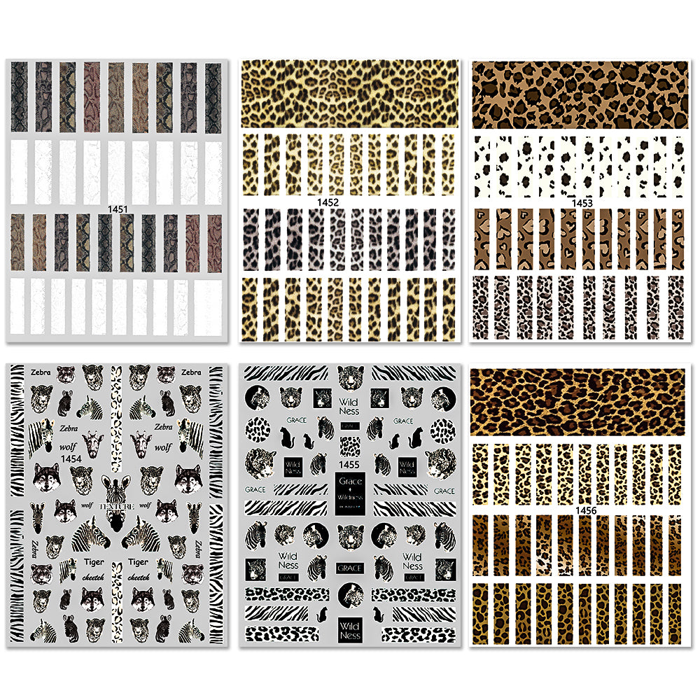Nail Stickers - Leopard & Zebra
