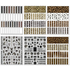 Nail Stickers - Leopard & Zebra