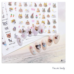 Nail Stickers - Cat & Rabbits