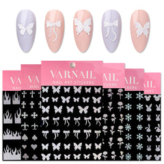 Nail Sticker - Colorful White