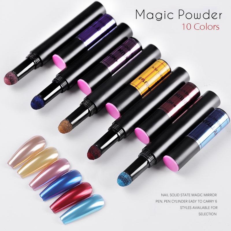 Magic Nail Art Mirror Powder Cushion Pen