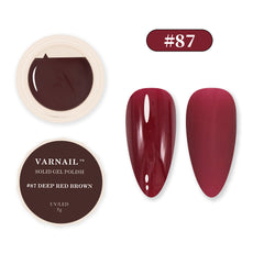 Solid Gel Polish - #87 DEEP RED BROWN