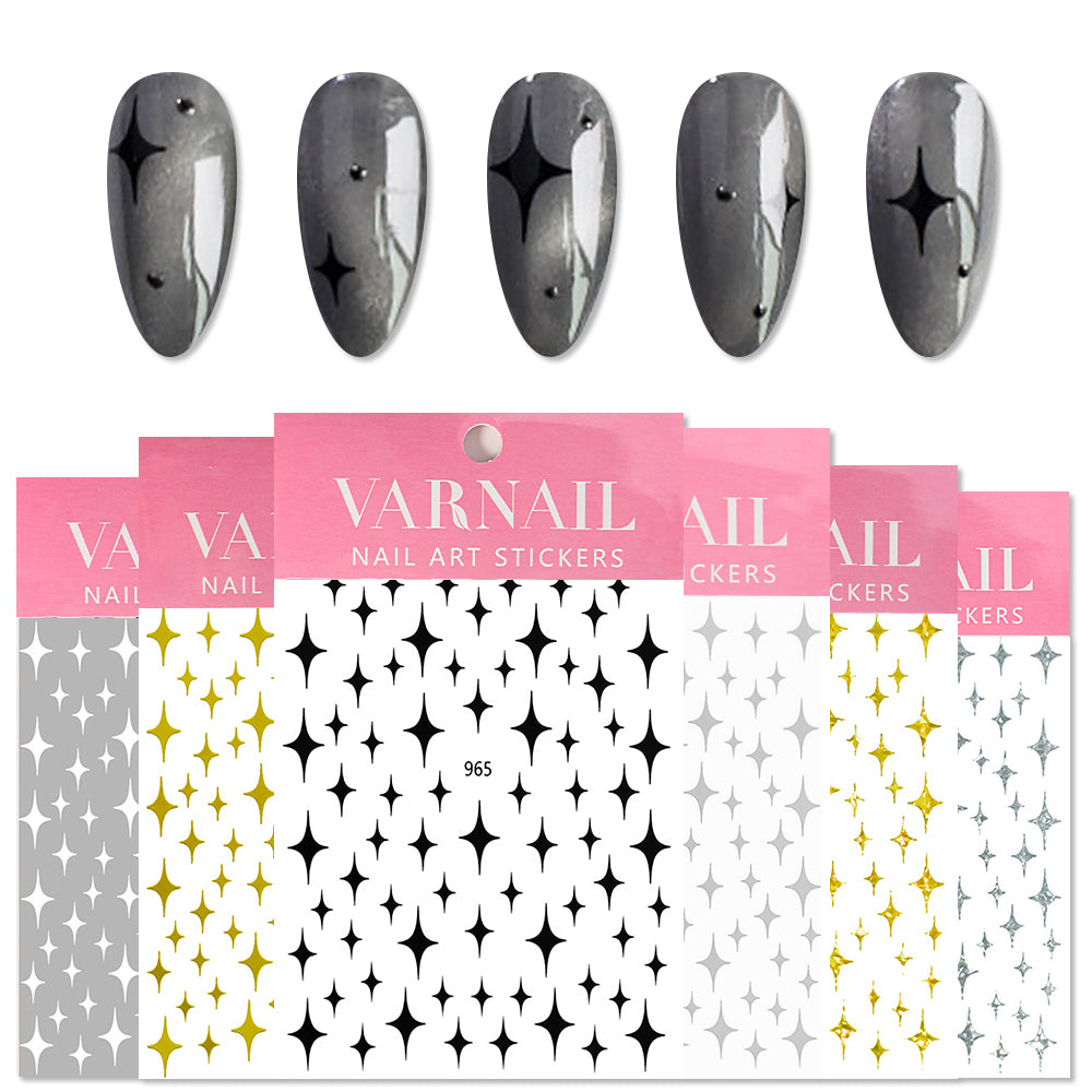 Nail Stickers - Four-pointed Star