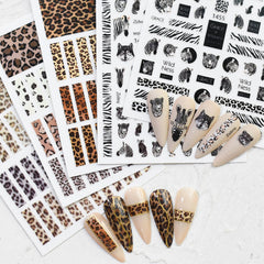 Nail Stickers - Leopard & Zebra