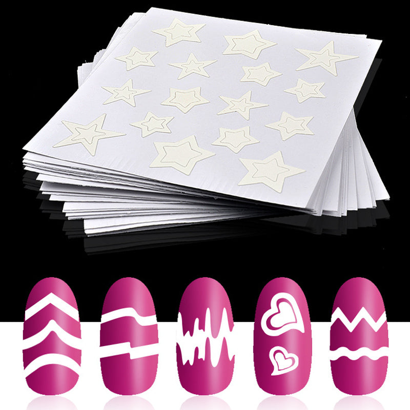 French Manicure Nail Art Stickers Stencils VARNAIL
