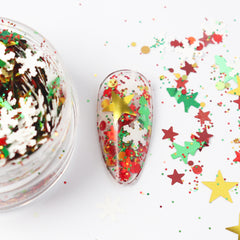 Nail Art Glitter Mixes - NG009 Merry Christmas