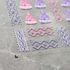 5D Nail Sticker - Sweater #02