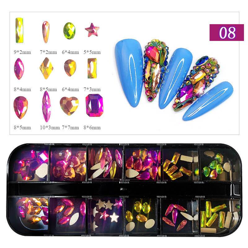 Multi-shaped Nail Art Rhinestones