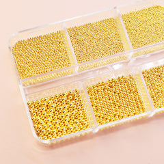 Metallic Caviar Beads - Gold (6 Grids/Box）