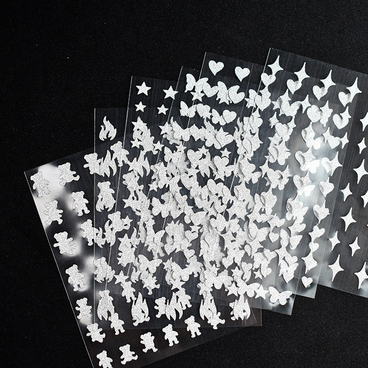 Nail Sticker - Reflective Silver