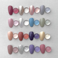16 Colors Solid Gel Polish Palette - DEW ON THE ROSE