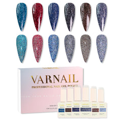 6 Colors Reflective Gel Polish Set - GS04