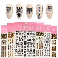 Nail Stickers - Leopard & Zebra