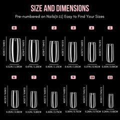 Soft Gel Nail Tips - Medium Square