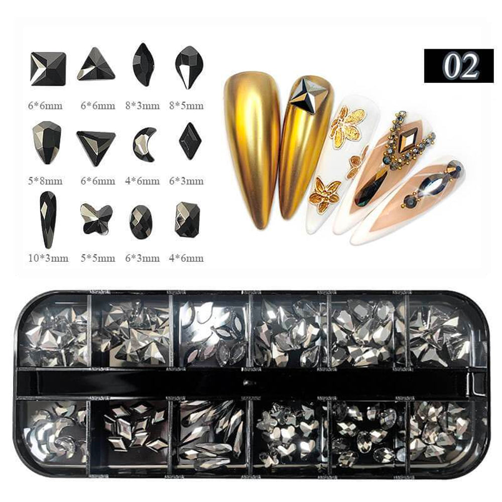 Multi-shaped Nail Art Rhinestones