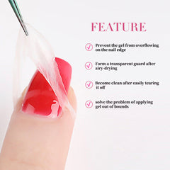VARNAIL Nail Latex Tape Form Peel Off Liquid Cuticle Guard 15ml