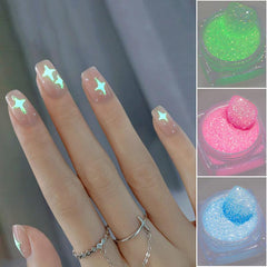 Glow In Dark Nail Glitter Powder 6 Colors/Set VN152316