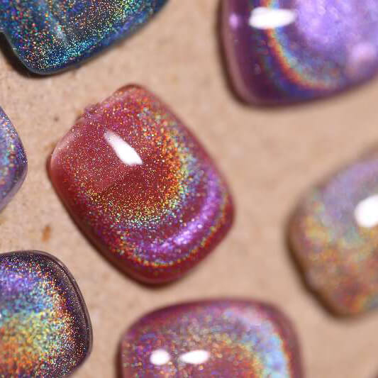 Laser Rainbow Cat Eye Gel Set