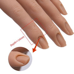 Realistic Silicone Nail Training Practice Hand VN1950