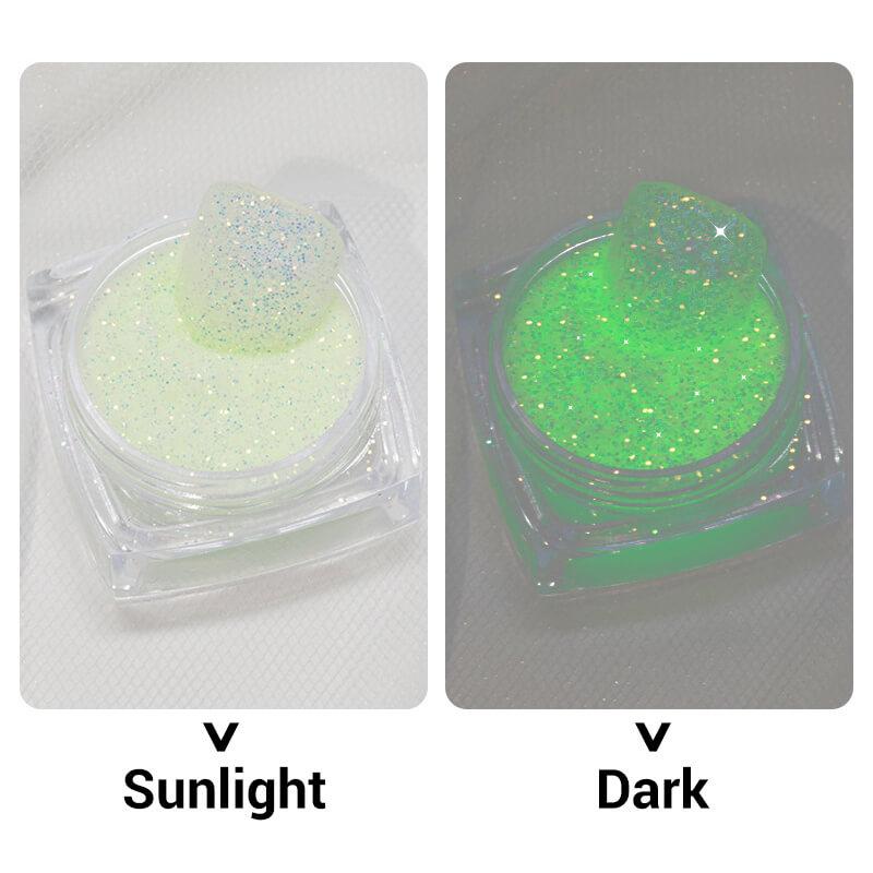 Glow In Dark Nail Glitter Powder 6 Colors/Set VN152316