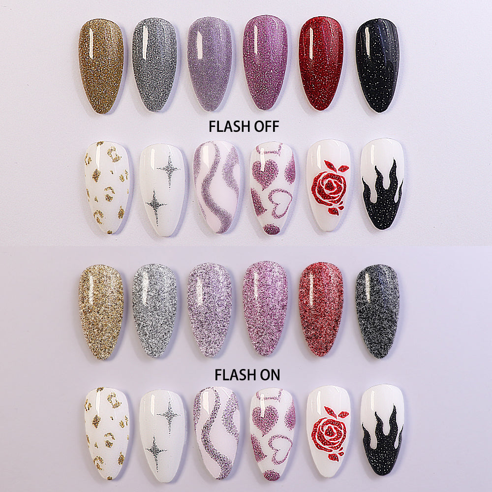 Reflective Liner Gel Art Polish - RGA04 Fairy Sparkly