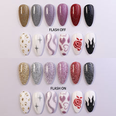 Reflective Liner Gel Art Polish - RGA04 Fairy Sparkly