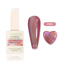 Laser Rainbow Cat Eye Gel - CR01 Dazzle Red
