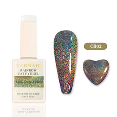 Laser Rainbow Cat Eye Gel - CR02 Dazzle Olive