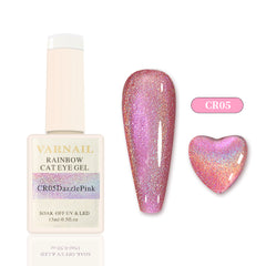 Laser Rainbow Cat Eye Gel - CR05 Dazzle Pink