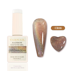 Laser Rainbow Cat Eye Gel - CR08 Dazzle Brown