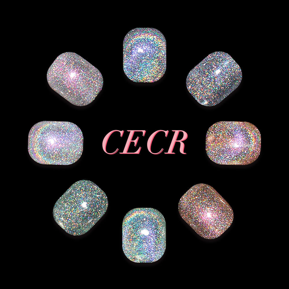 Colorful Reflective Cat Eye - CECR04 GREY PURPLE