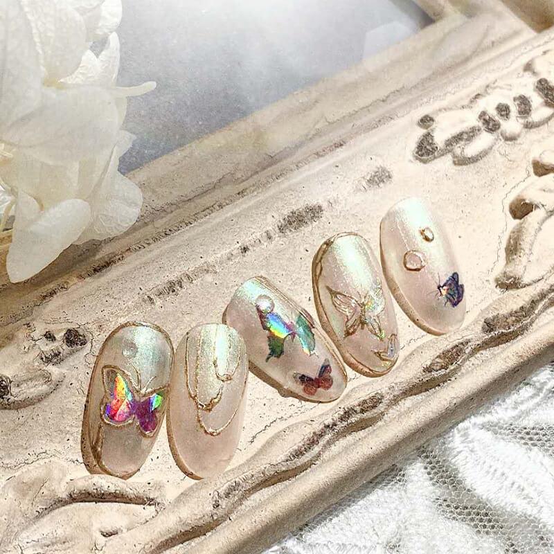 Nail Stickers - Laser Butterfly