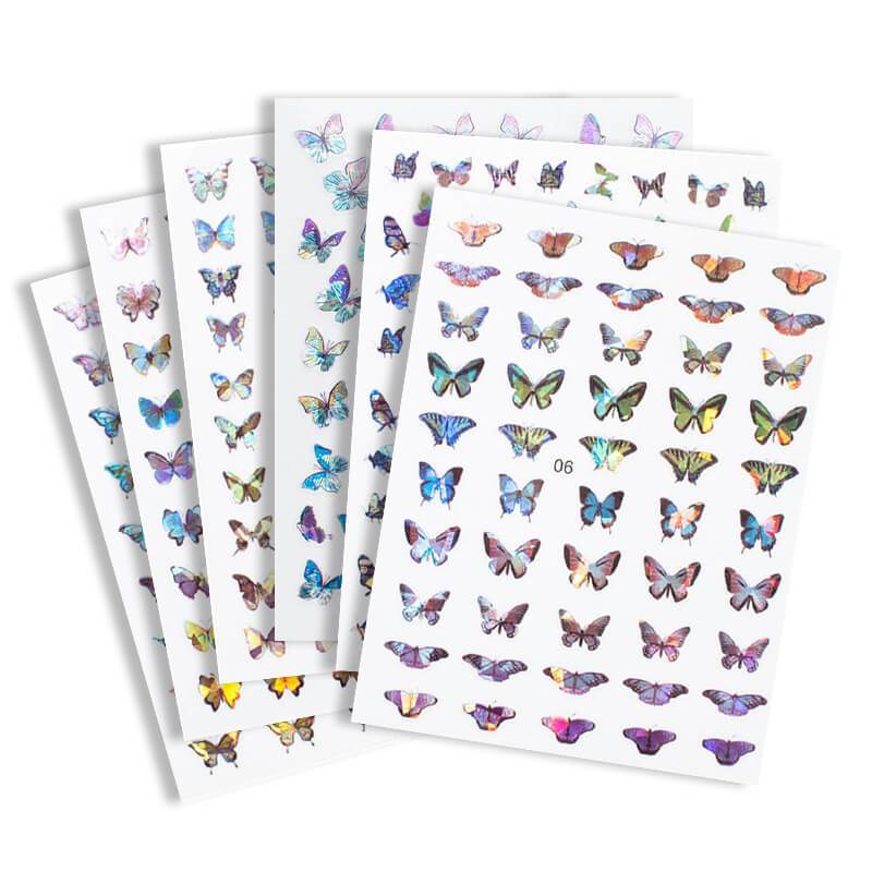 Nail Stickers - Laser Butterfly