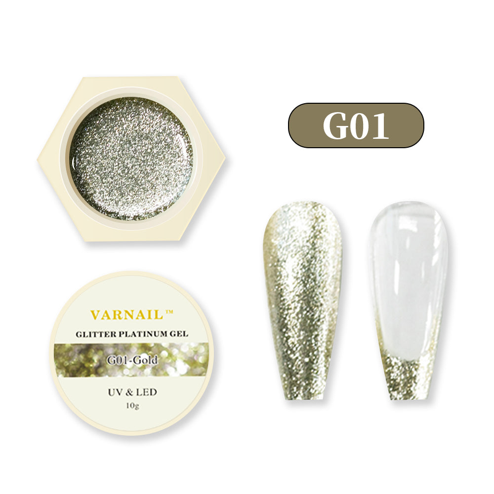 Glitter Platinum Gel - G01 Gold