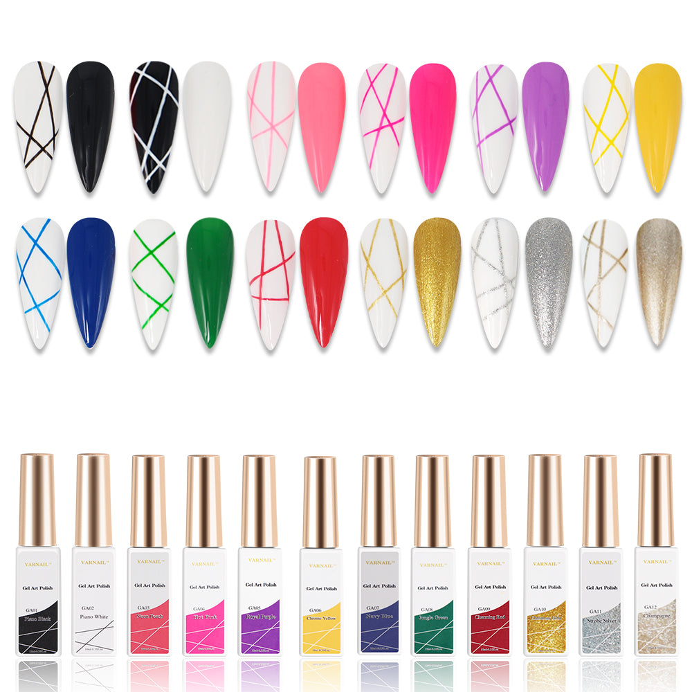 Liner Gel Art Polish Set - Classic